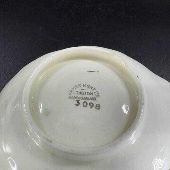 Vintage James Kent Longton Porcelain Spoon Rest Floral Pattern Painted England - Picture 8 of 15